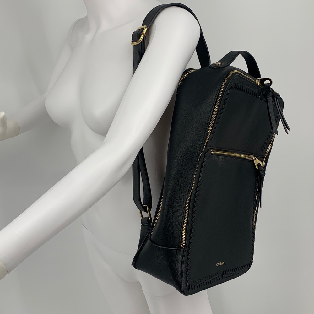 Calpak Black Backpack for Women college school laptop bag used • I love 💕 offers - Picture 3 of 16
